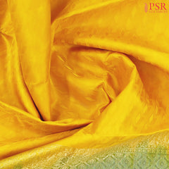 Yellow Kanchipuram Silk Saree