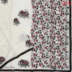 Dark Grey Cotton Dress Material