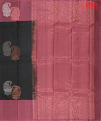 Black Soft Silk Mix Saree