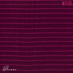 Burgundy Maheshwari Silk Cotton Saree