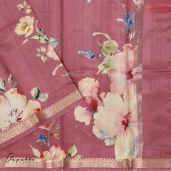 Onion Pink Semi Tassar Dress Material