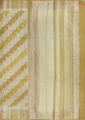Fawn & Mustard Chiniya Silk Saree