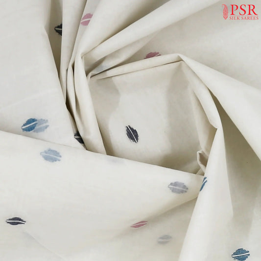 Off White Bengal Cotton Saree