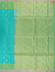 Turquoise Blue Soft Silk Saree