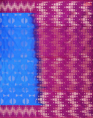Azure Blue Soft Art Silk Saree