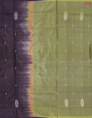 Aubergine Vazhainaar Silk Saree