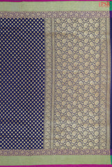 Dark Blue Summer Silk Saree