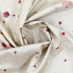 Pastel Beige Semi Tussar Saree