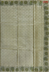 Sage Green Banaras Tussar Silk Saree