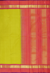 Chartreuse Green Kanchipuram Silk Saree