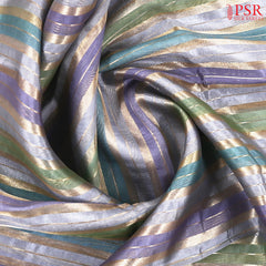 Multicolor Semi Chiniya Saree