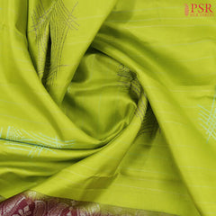 Chartreuse Green Kanchipuram Silk Saree
