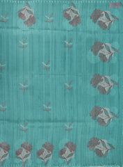 Turquoise Blue Kosa Embroidery Saree