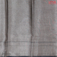 Dark Peacock Blue Chanderi Silk Cotton Saree