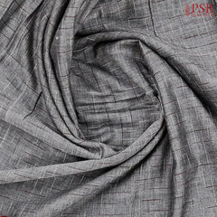 Dark Grey Ikkat Cotton Saree