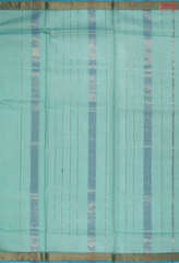 Turquoise Blue Maheshwari Silk Cotton Saree