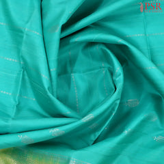 Turquoise Blue Soft Silk Saree