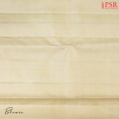 Silver Feather Grey Kanchipuram Silk Saree