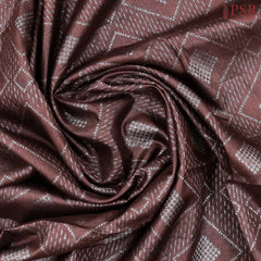 Brown Banaras Tussar Silk Saree