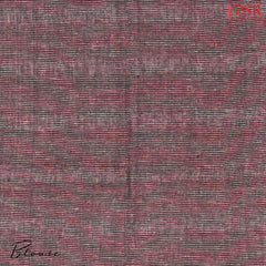 Crimson Brown Linen Saree