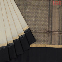 Tussar Beige Soft Silk Saree