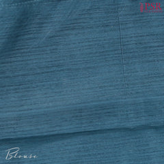 Aegean Blue Green Silk Saree