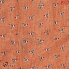 Yam Orange Silk Cotton Saree