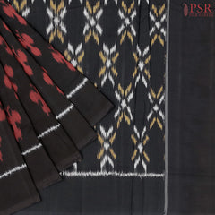 Black Ikkat Cotton Saree