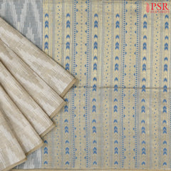 Beige Ghicha Cotton Saree