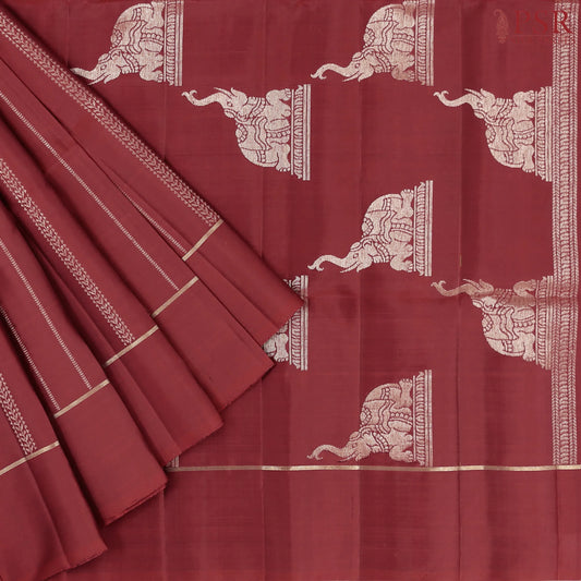 Faul Red Soft Silk Saree