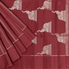 Faul Red Soft Silk Saree