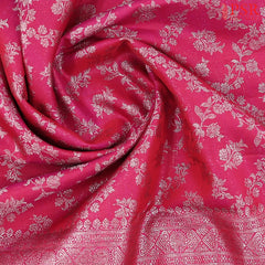 Ruby Pink Kanchipuram Silk Saree