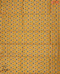 Marigold Orange Soft Patola Silk Cotton Dress Material