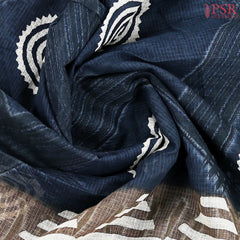 Prussian Blue Kota Saree