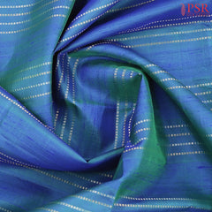 Spruce Blue Jute Soft Silk Saree