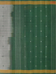 Treron Green Kanchi Cotton Saree