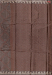 Brown Banaras Tussar Silk Saree
