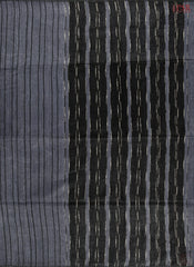 Charcoal Grey Linen Saree