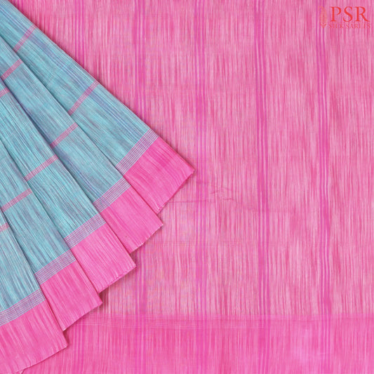 Seafoam Teal Kanchi Cotton Saree