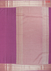 Orchid Purple Semi Binny Silk Saree