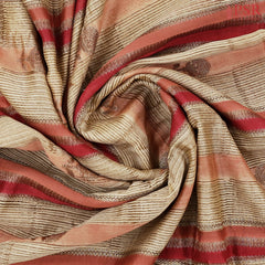 Beige Chanderi Silk Cotton Saree