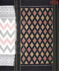 Off White Ikkat Cotton Saree