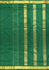 Dark Green Nine Yards Pure Silk Saree