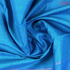 Azure Blue Kanchipuram Silk Saree