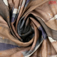 Cocoa Brown Munga Silk Saree