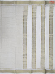 Off White Mysore Silk Saree