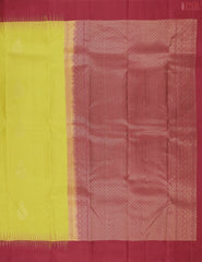 Olive Yellow Fancy Kanchipuram Silk Saree