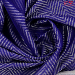 Berry Blue Jute Soft Silk Saree