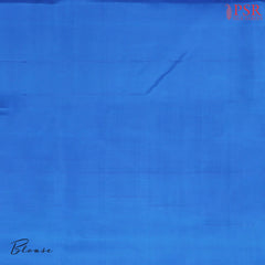 Azure Blue Kanchipuram Silk Saree