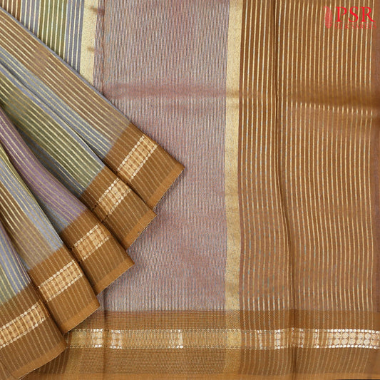 Multicolor Semi Chiniya Saree